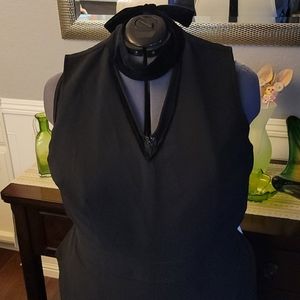 Lane Bryant Dress Pantsuit with velvet trim